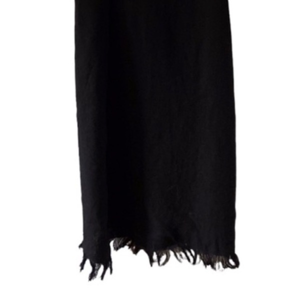 Steele. Linen Blend Fringe Detailed Wrap Dress - Picture 7 of 7